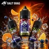 彩鯊菸油 SALT SHAQ 35mg 尼古丁鹽菸油主圖 SALT SHAQ 彩鯊菸油 35mg 尼古丁鹽主圖,展示紫冰、橙冰與冰紅茶口味瓶身