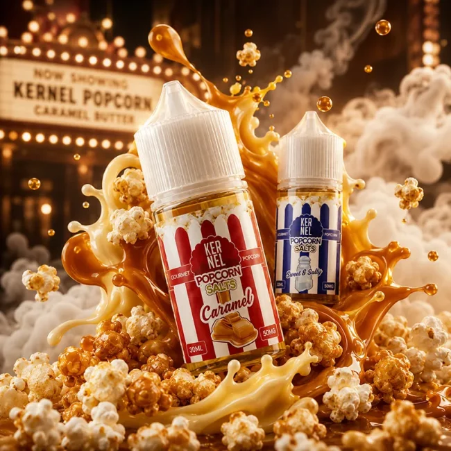爆米花菸油 Kernel Popcorn 38mg 爆米花菸油 Kernel Popcorn 30mL 38mg 焦糖奶油尼古丁鹽主圖